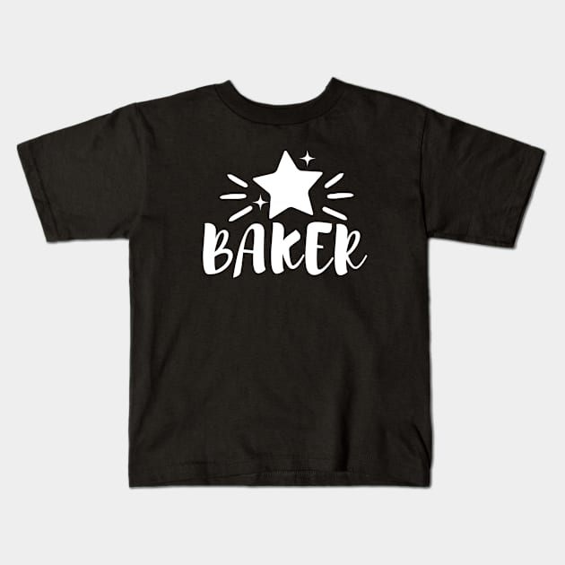 Star Baker Kids T-Shirt by KarolinaPaz